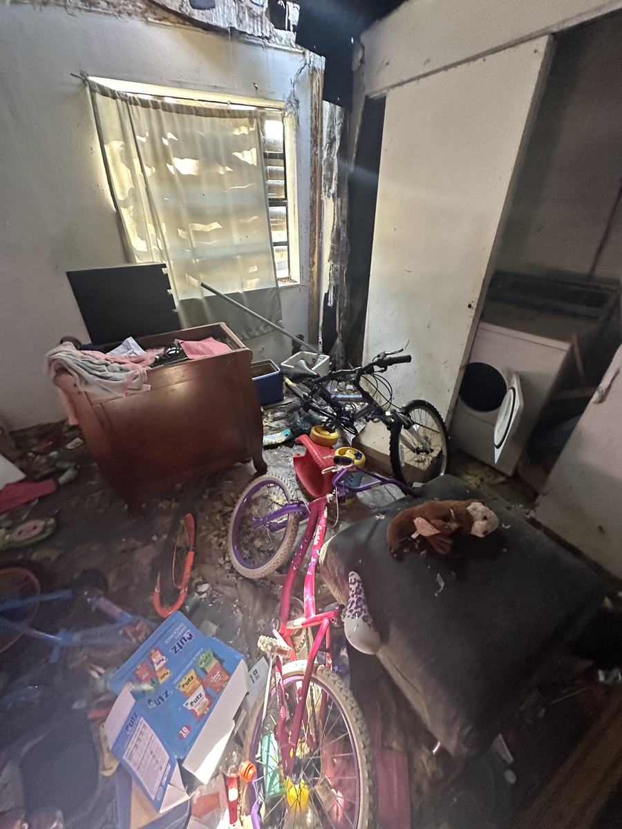 Left full of belongings